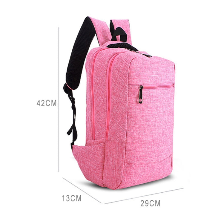 Universal Multi-Function Canvas Cloth Laptop Computer Shoulders Bag Business Backpack Students Bag, Size: 43x28x12cm, For 15.6 inch and Below Macbook, Samsung, Lenovo, Sony, DELL Alienware, CHUWI, ASUS, HP