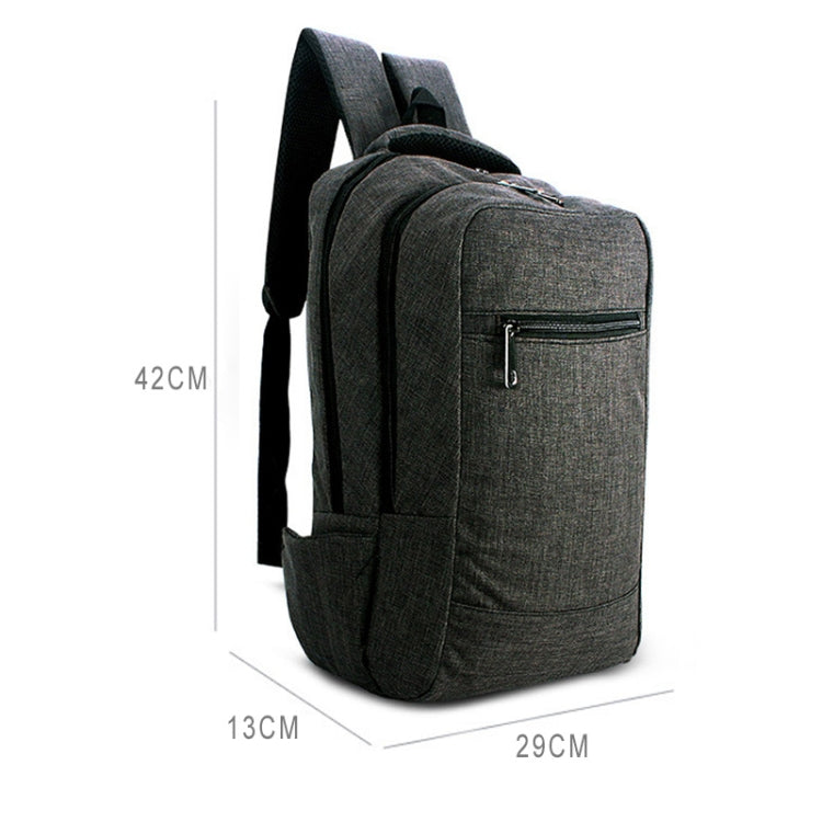 Universal Multi-Function Canvas Cloth Laptop Computer Shoulders Bag Business Backpack Students Bag, Size: 43x28x12cm, For 15.6 inch and Below Macbook, Samsung, Lenovo, Sony, DELL Alienware, CHUWI, ASUS, HP