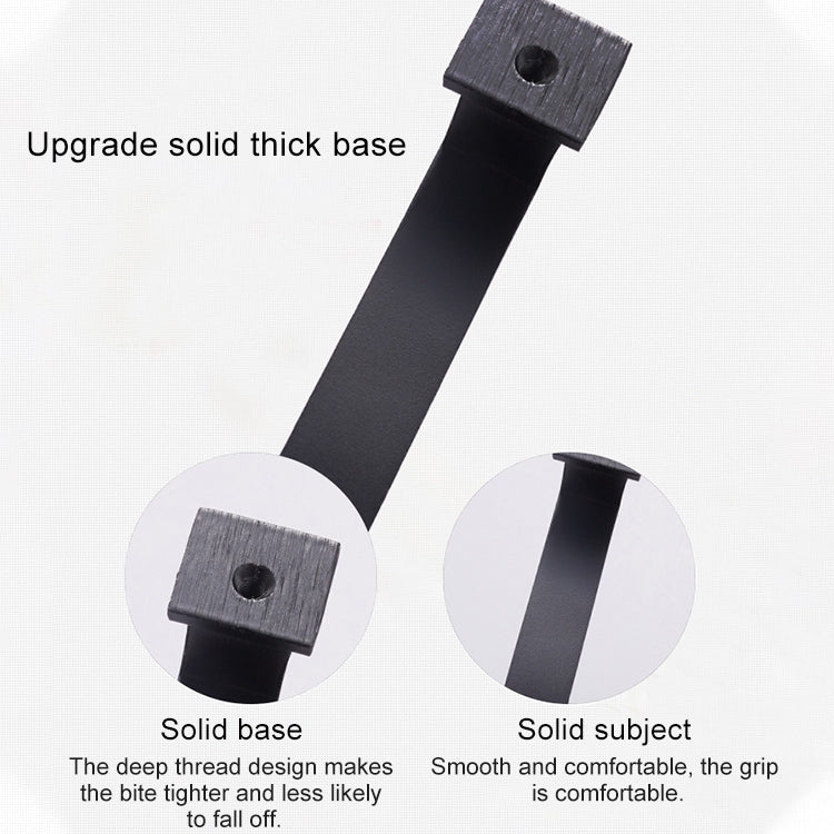 2 PCS 6609-128 Zinc Alloy Cabinet Wardrobe Drawer Door Handle, Hole Spacing: 128mm (Blackening Red Bronze)