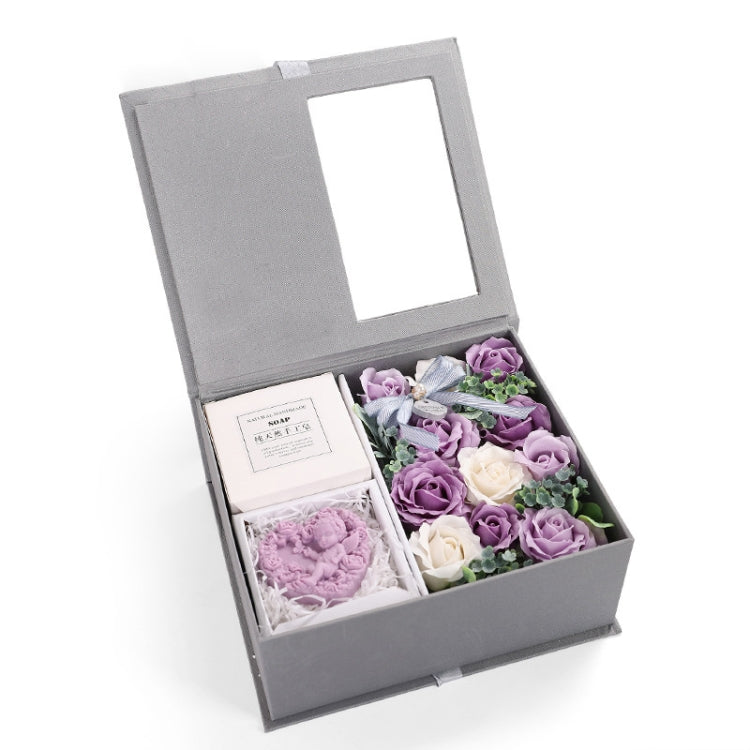 Creative Valentine Day Gift Soap Flower Rose Gift Box Souvenir
