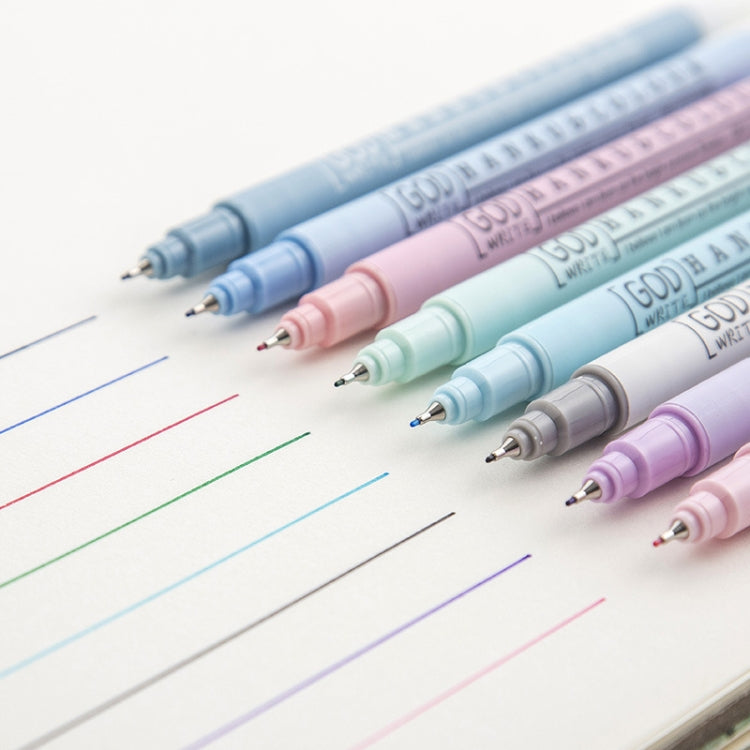 8 in 1 8 Color Signature Pen Set School Stationery Office Supply