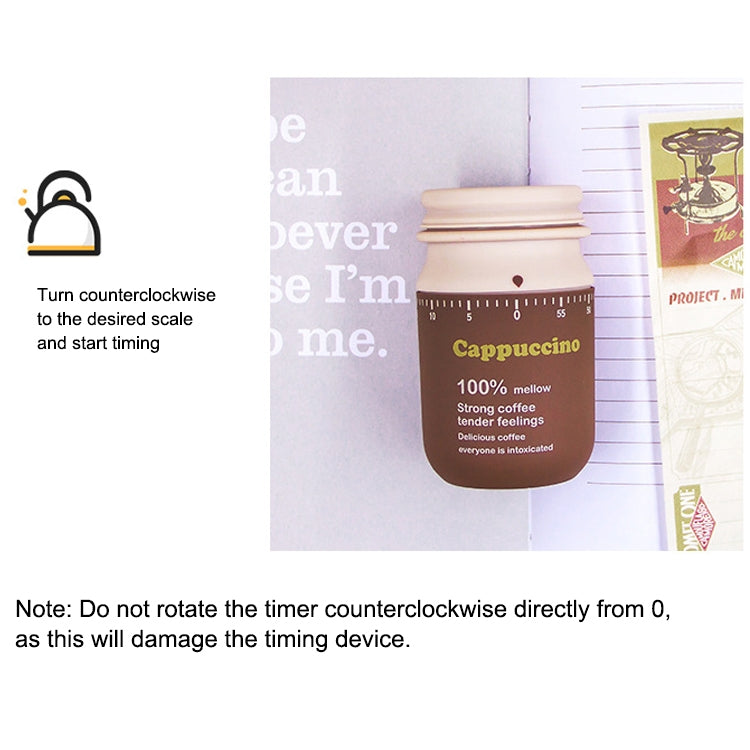 Creative Milk Bottle Shape Drinking Time Manager Kitchen Mechanical Timer Alarm Reminder