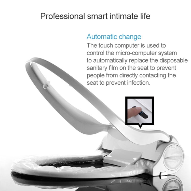 V Shape Li-On Rechargeable Bathroom Automatic Changing Sleeve Touch Sensing Intelligent Toilet Cover