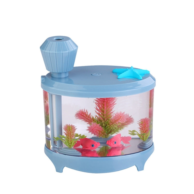 460ML Fish Tank Style Ultrasonic Aromatherapy Air Purifier Humidifier USB Atomizer with LED Night Light