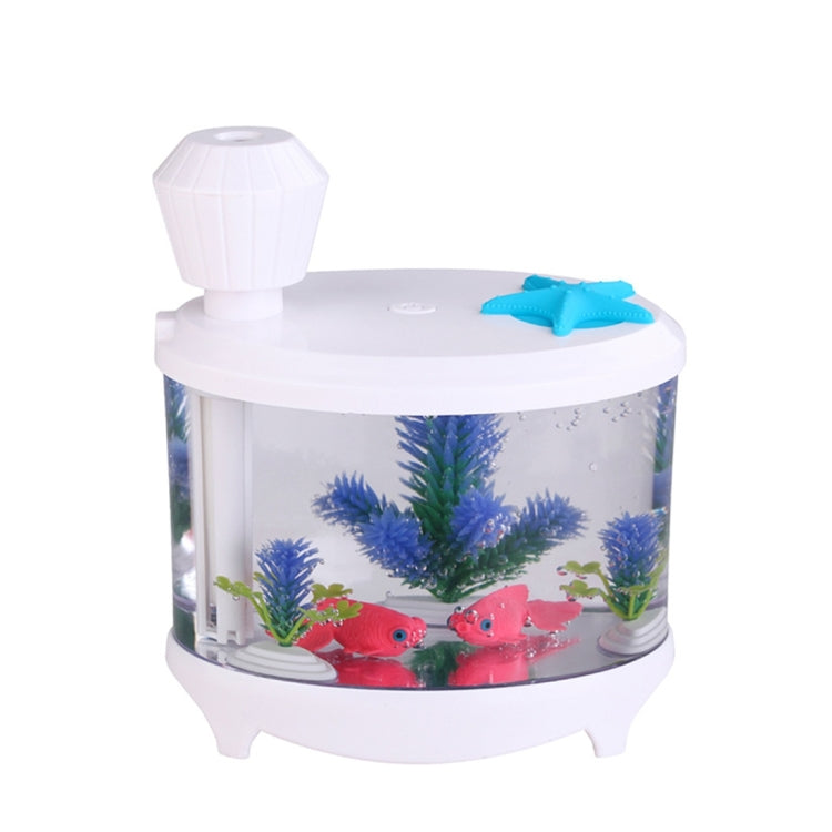460ML Fish Tank Style Ultrasonic Aromatherapy Air Purifier Humidifier USB Atomizer with LED Night Light