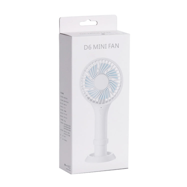 D6 Portable Mini USB Charging Handheld Small Fan with 3 Speed Control
