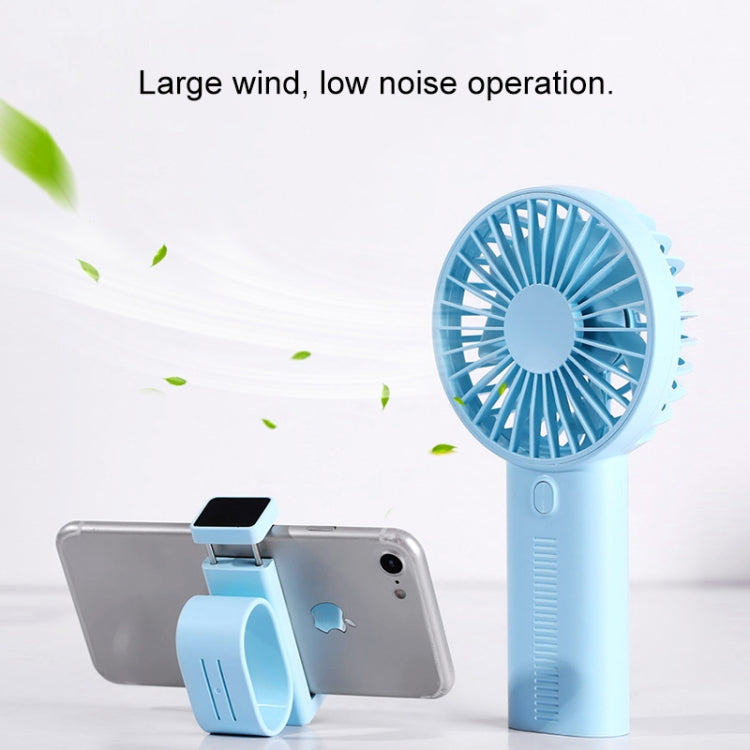 F02 Multi-function Portable Adjustable Mini USB Charging Phone Holder Handheld Small Fan with 3 Speed Control