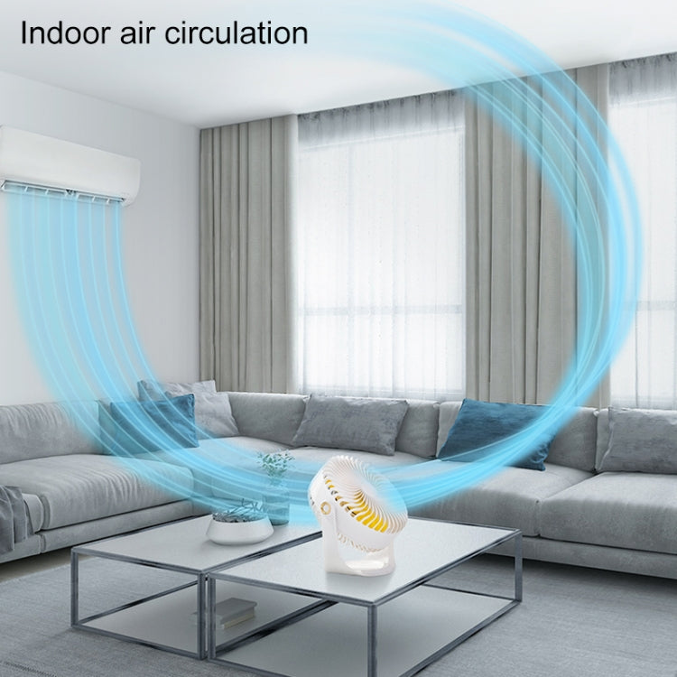 F12 Portable Rotatable USB Charging Stripe Desktop Fan with 3 Speed Control