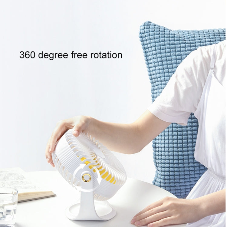F12 Portable Rotatable USB Charging Stripe Desktop Fan with 3 Speed Control