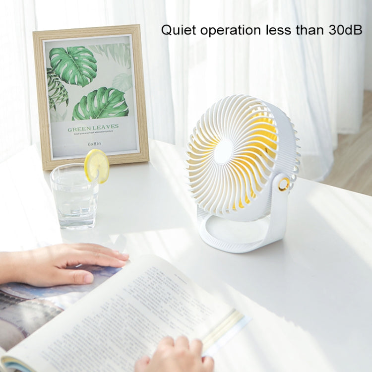 F12 Portable Rotatable USB Charging Stripe Desktop Fan with 3 Speed Control