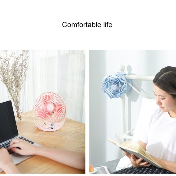 F12 Portable Rotatable USB Charging Stripe Desktop Fan with 3 Speed Control