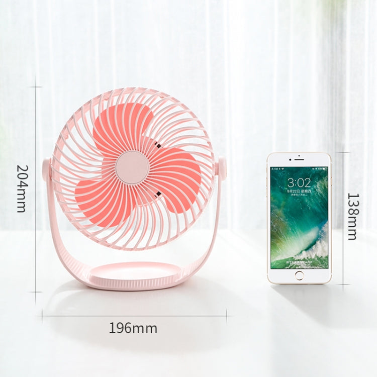 F12 Portable Rotatable USB Charging Stripe Desktop Fan with 3 Speed Control