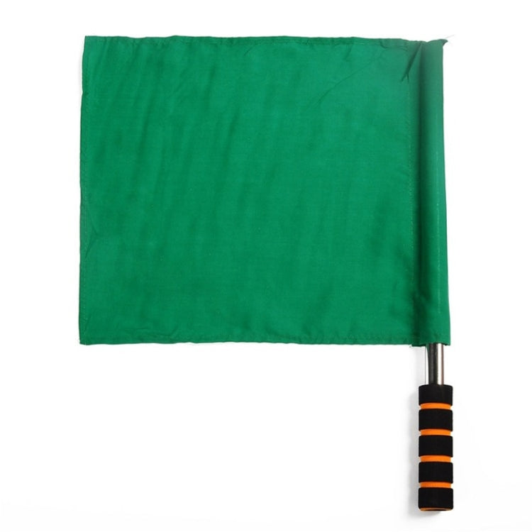 2 PCS Stainless Steel Flagpole Referee Flag Track and Field Competition Signal Flag