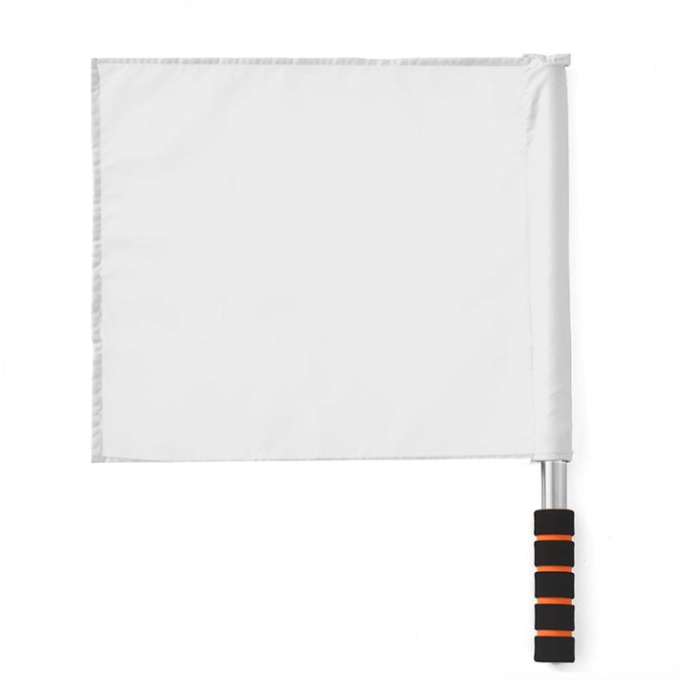 2 PCS Stainless Steel Flagpole Referee Flag Track and Field Competition Signal Flag