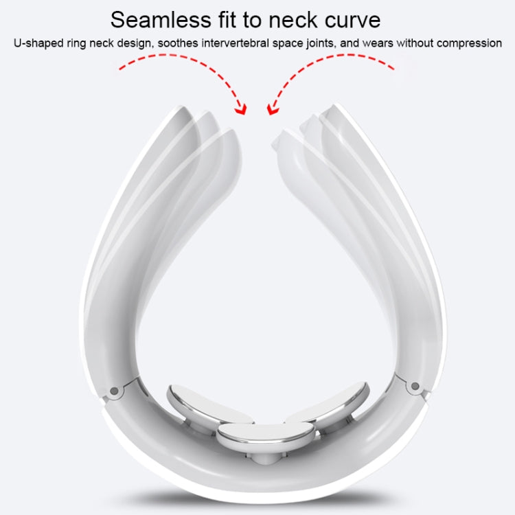 Rechargeable Household Electric Pulse Shock Neck Massager Heating Intelligent Body Massager