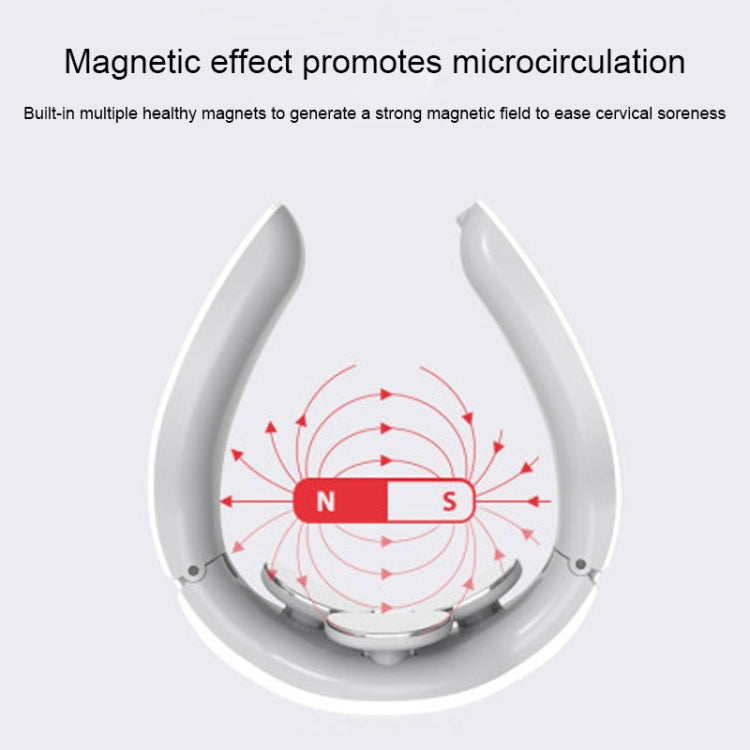 Rechargeable Household Electric Pulse Shock Neck Massager Heating Intelligent Body Massager