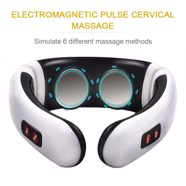 Household Electric Pulse Shock Neck Massager Intelligent Body Massager, Battery Powered (Not Include Battery)
