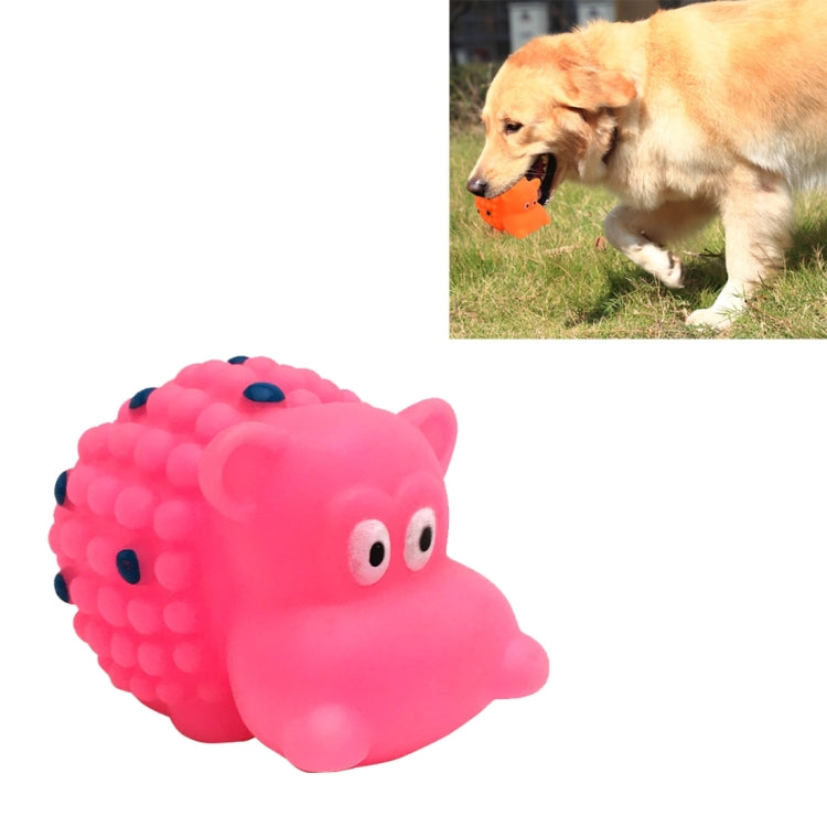 Hippo Shaped Sound Toys Pet Dog Chew Toys for Pet Teeth, Random Color Delivery, Size: 8.0 x 6.0 x 6.0cm