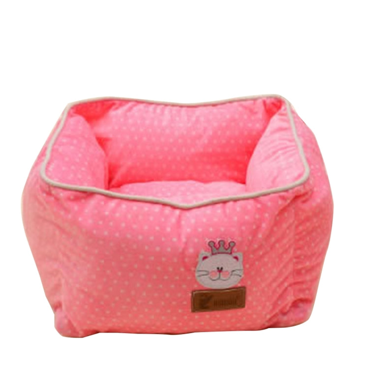Fully Washable Square Soft Pet House Nest, Outside Size: 43.0 x 43.0cm, Inside Size: 33.0 x 33.0cm