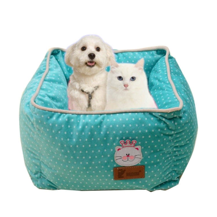 Fully Washable Square Soft Pet House Nest, Outside Size: 43.0 x 43.0cm, Inside Size: 33.0 x 33.0cm