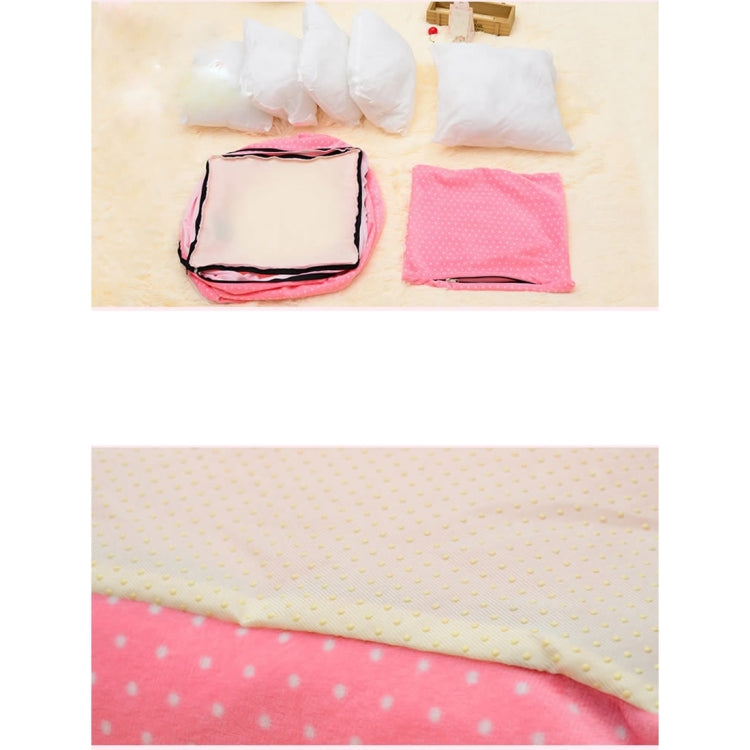 Fully Washable Square Soft Pet House Nest, Outside Size: 43.0 x 43.0cm, Inside Size: 33.0 x 33.0cm
