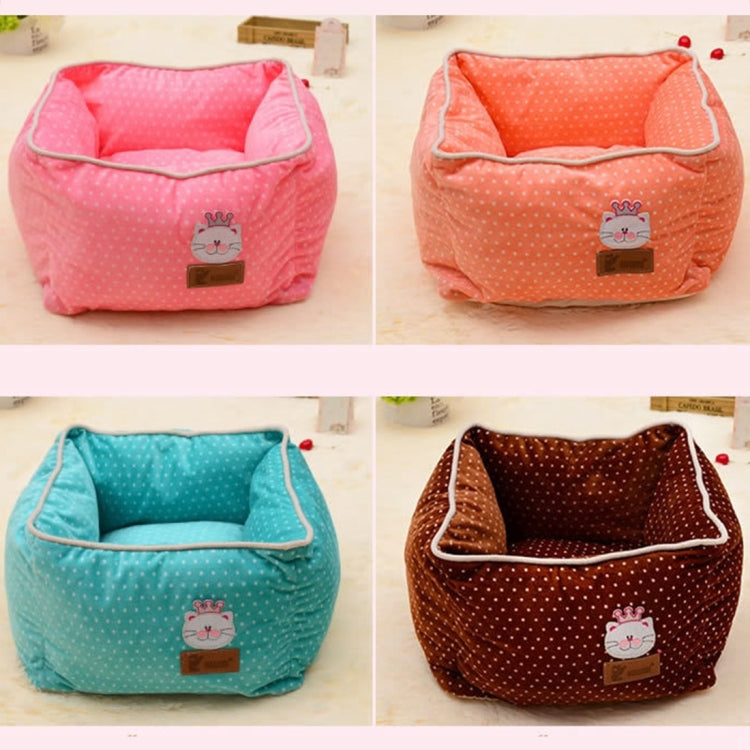 Fully Washable Square Soft Pet House Nest, Outside Size: 43.0 x 43.0cm, Inside Size: 33.0 x 33.0cm