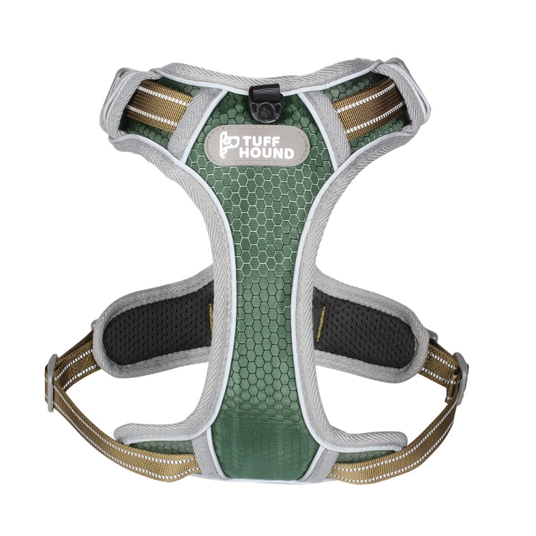 Tuffhound 1605S Adjustable Dog Harness Collar Belt,Size:XL, (60-80)+(72-102)cm