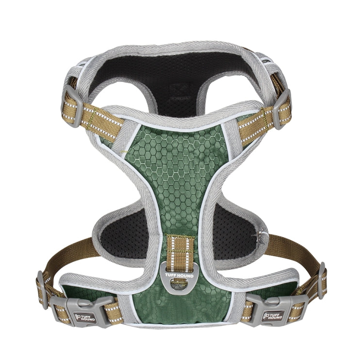 Tuffhound 1605S Adjustable Dog Harness Collar Belt,Size:XL, (60-80)+(72-102)cm