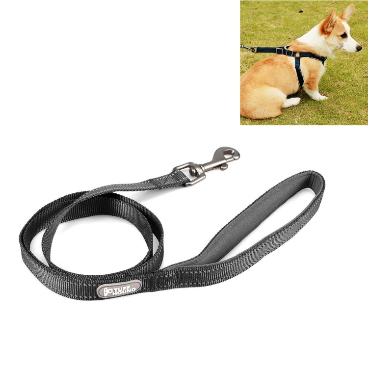 Tuffhound 1608 Adjustable Dog Harness Lead Leash,Size:S, 1.5x120cm(Black)