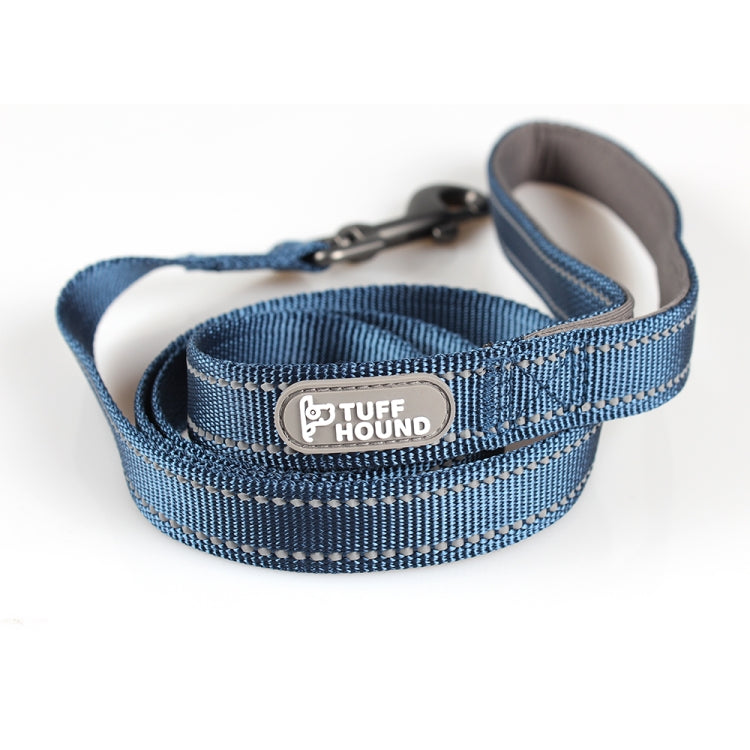 Tuffhound 1608 Adjustable Dog Harness Lead Leash,Size:M, 2x120cm(Blue)