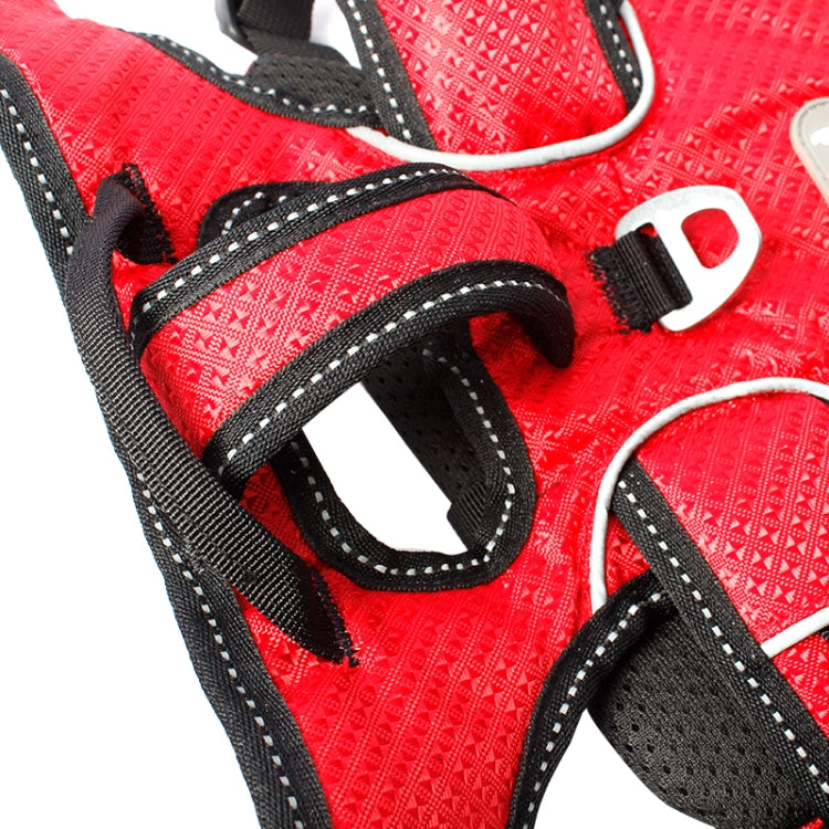 Tuffhound 1617S Adjustable Dog Harness Lead Leash Collar Belt,Size:S, (38-50)+(40-56)cm (Red)