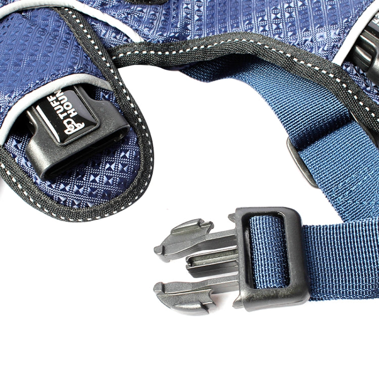 Tuffhound 1617S Adjustable Dog Harness Lead Leash Collar Belt,Size:XL, (62-76)+(58-88)cm