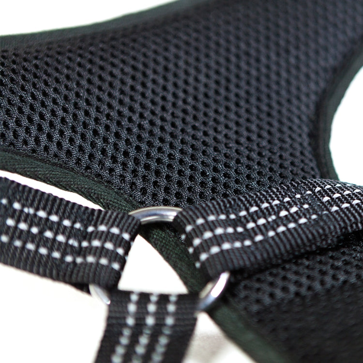 Tuffhound 1619 Adjustable Dog Harness Lead Leash Collar Belt,Size:M, 2x(50-73)cm(Grey)