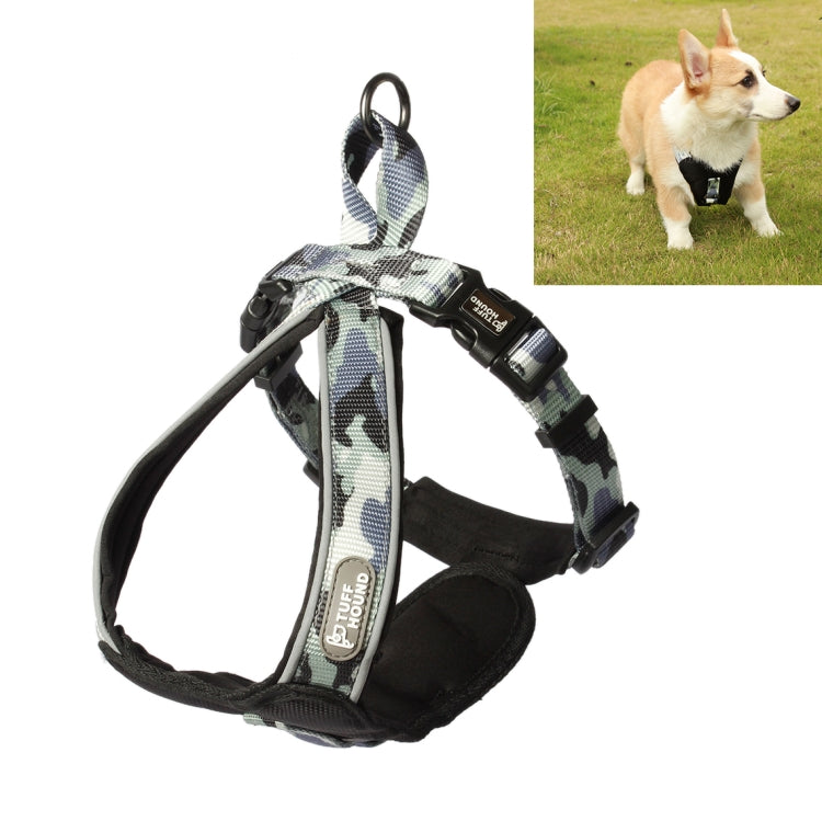 Tuffhound 1628 Adjustable Dog Chest Strap Collar Belt,Size:M, 2x46x(54-66)cm(Grey)