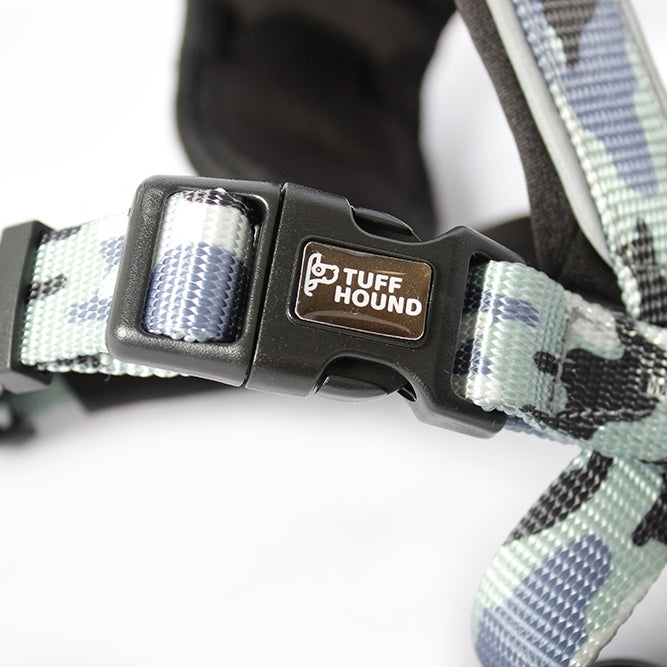 Tuffhound 1628 Adjustable Dog Chest Strap Collar Belt,Size:M, 2x46x(54-66)cm(Grey)