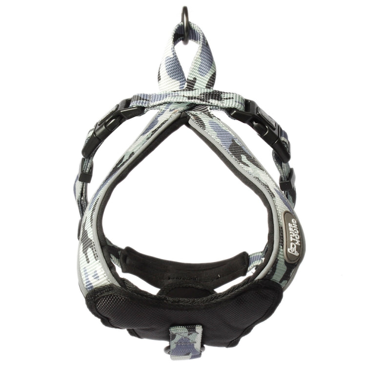 Tuffhound 1628 Adjustable Dog Chest Strap Collar Belt,Size:L, 2.5x54x(64-78)cm(Grey)