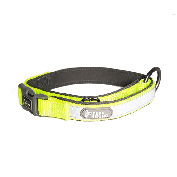 Tuffhound 1427 Nylon + Submersible + Reflector Bar Adjustable Dog Collar, Adjustable Range: 1.5x(28-40)cm,Size:S