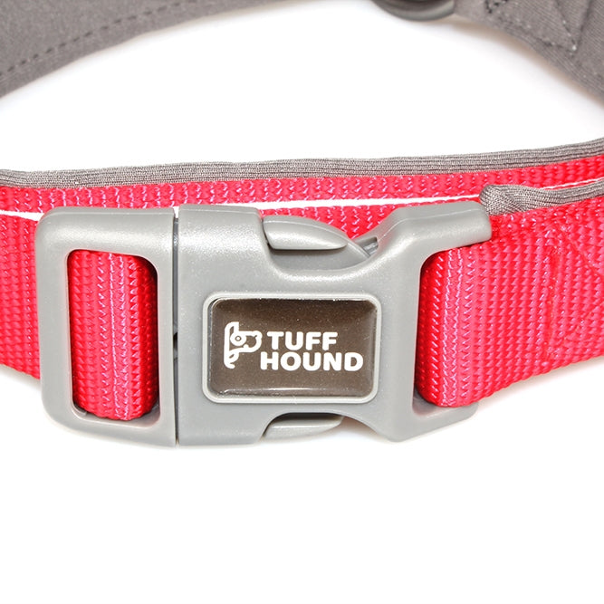Tuffhound 1427 Nylon + Submersible + Reflector Bar Adjustable Dog Collar, Adjustable Range: 2x(38-51)cm,Size:M