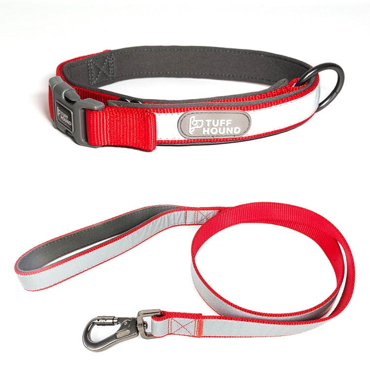 Tuffhound 1427 Nylon + Submersible + Reflector Bar Adjustable Dog Collar, Adjustable Range: 2x(38-51)cm,Size:M