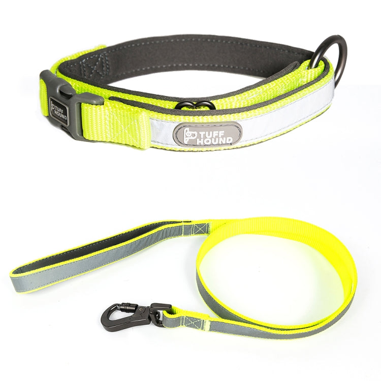 Tuffhound 1427 Nylon + Submersible + Reflector Bar Adjustable Dog Collar, Adjustable Range: 2.5x(50-66)cm,Size:L