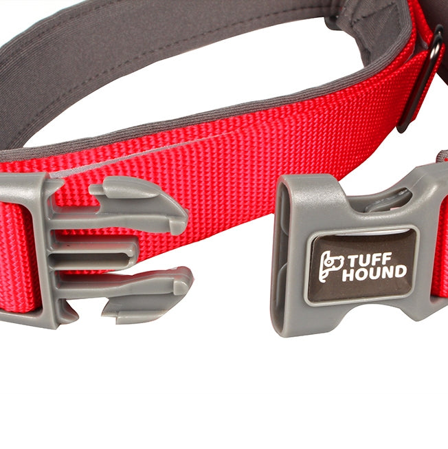 Tuffhound 1427 Nylon + Submersible + Reflector Bar Adjustable Dog Collar, Adjustable Range: 2.5x(50-66)cm,Size:L
