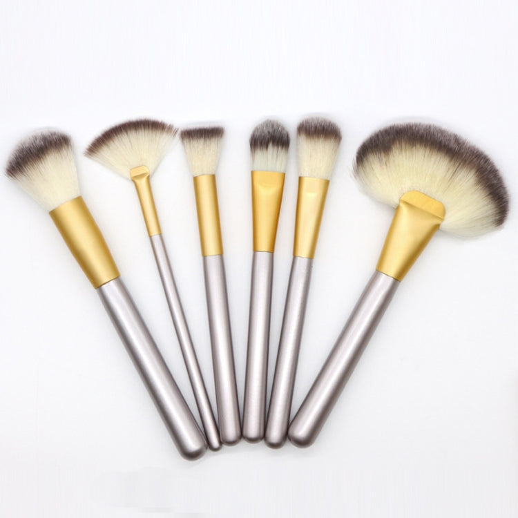 18 PCS High-grade Beige Beauty Makeup Brushes Tools Kit, Size: 25*46cm