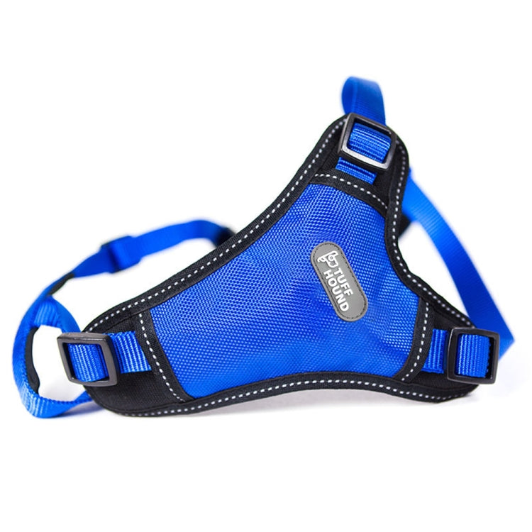 Tuffhound 1639 Dog Harness Lead Leash Collar Belt,Size:L, 2.5x(47-72;70-86)cm (Blue)