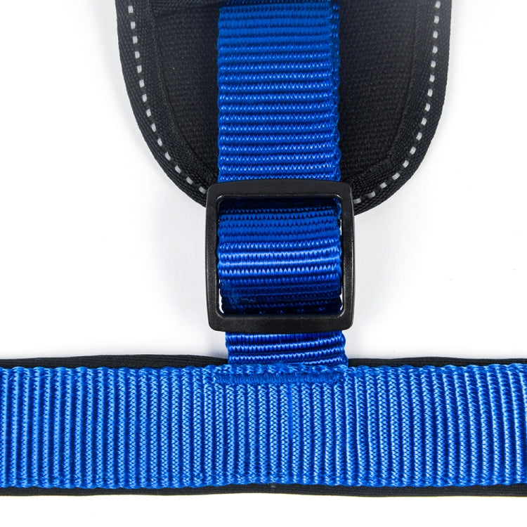 Tuffhound 1639 Dog Harness Lead Leash Collar Belt,Size:L, 2.5x(47-72;70-86)cm (Blue)