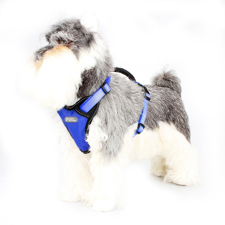 Tuffhound 1639 Dog Harness Lead Leash Collar Belt,Size:L, 2.5x(47-72;70-86)cm (Blue)