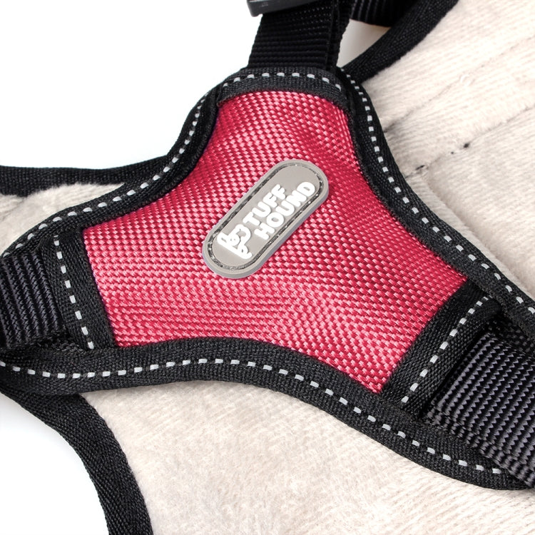 Tuffhound 1734 No Pull Dog Vest Harness,Size:XL, (60-78;70-88)cm (Red)