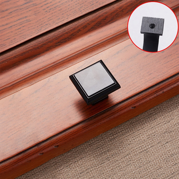 5 PCS 6609 Single Hole Zinc Alloy Cabinet Wardrobe Drawer Door Handle (Matte Black)