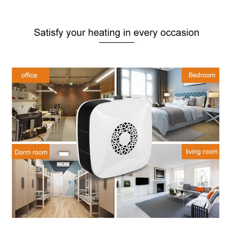 Household Office Hot and Cold Wind Radiator Warmer Electric Heater Warm Air Blower (White)