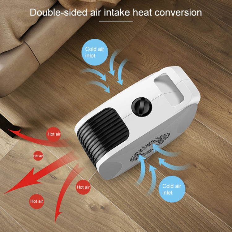 Household Office Hot and Cold Wind Radiator Warmer Electric Heater Warm Air Blower (White)