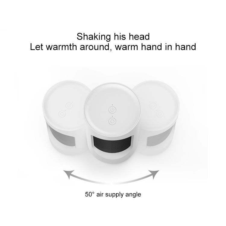 Mini Household Office Shaking Head Desktop Radiator Warmer Electric Heater Warm Air Blower (Black)